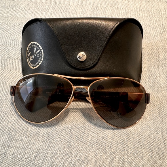 Ray ban polarized aviator sunglasses